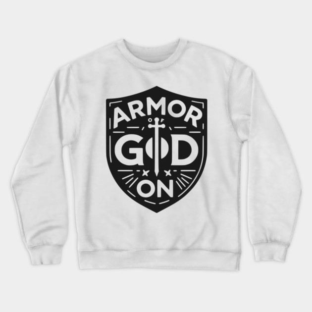 Armor of God On Crewneck Sweatshirt by Frank Ring