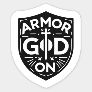 Armor of God On Sticker