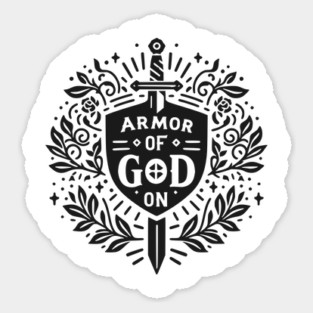 Armor of God On Sticker