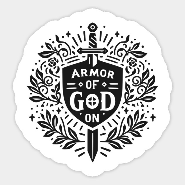 Armor of God On Sticker by Frank Ring