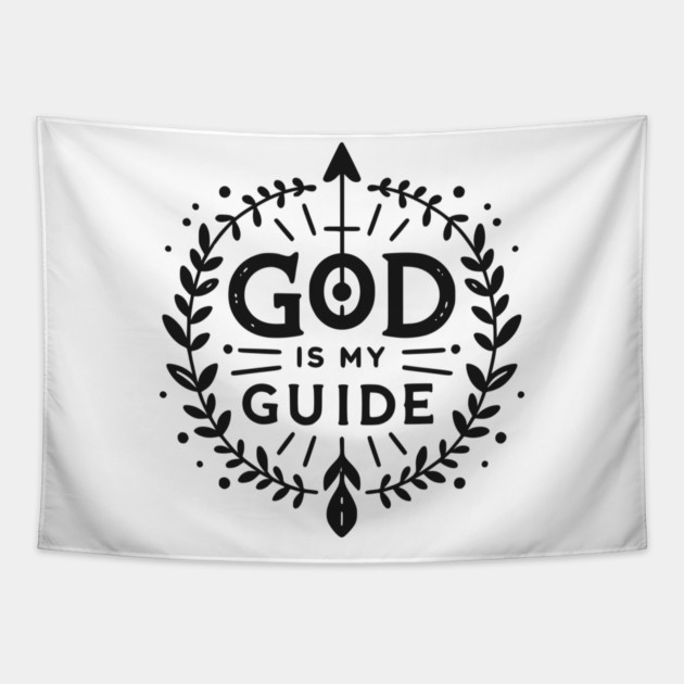 God is My Guide Tapestry by Frank Ring