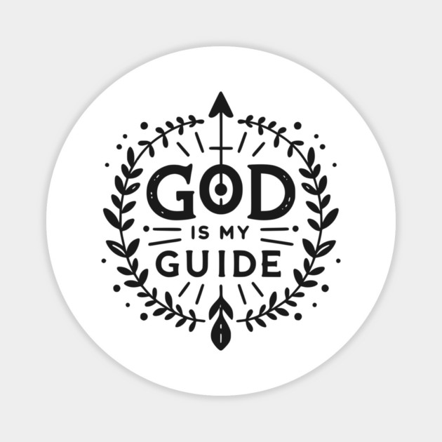 God is My Guide Magnet by Frank Ring