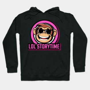 LOL Storytime Podcast Logo Pink Hoodie