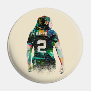 Ilona Maher - Vintage Canvas Painting Pin