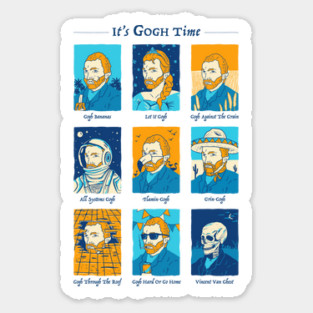 It's Gogh Time Sticker