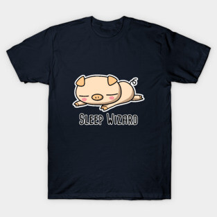 Sleep wizard by piggy T-Shirt