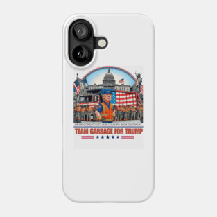 Garbage For Trump Team Grabge Vote Garbage Truck Phone Case