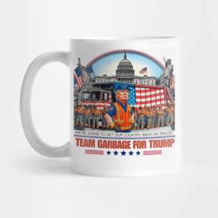 Garbage For Trump Team Grabge Vote Garbage Truck Mug