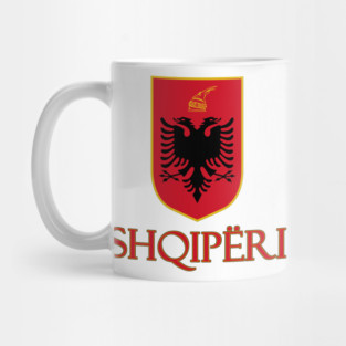 Albania (in Albanian) Coat of Arms Design Mug