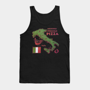 Delicious Italian Pizza Tank Top