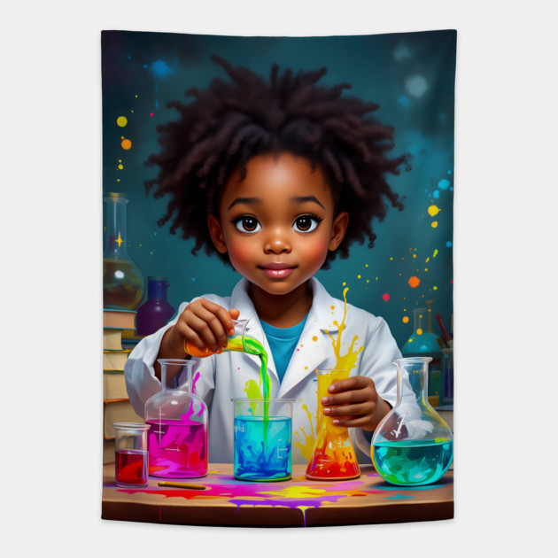 Young Scientist, Future Scientist Poster Tapestry by UrbanLifeApparel