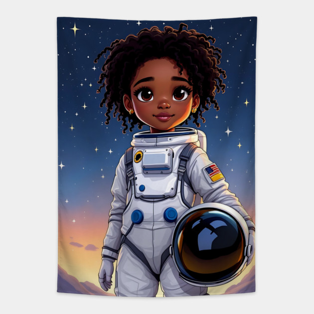 The Limitless Astronaut, African American Children's Poster Tapestry by UrbanLifeApparel