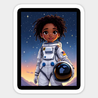 The Limitless Astronaut, African American Children's Poster Magnet