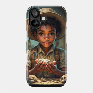 The Explorer, African American Children's Poster Phone Case