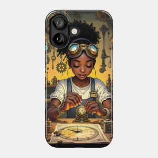 She Invents, African American Children's Poster Phone Case