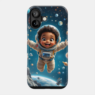 Dream Big Baby, African American Children's Poster Phone Case