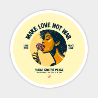 MAKE LOVE, NOT WAR Magnet
