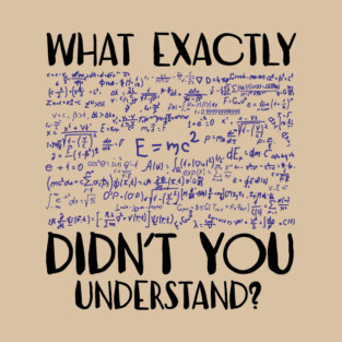 What Exactly Didn't You Understand Sarcastic Physics Student Teacher T-Shirt