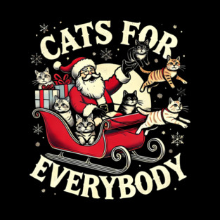 Christmas Cat Santa Cat Lover Christmas Cats For Everybody Socks