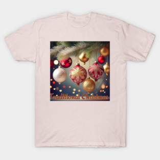 christmas memories: Traditional Christmas!  Elegance on the Tree: Red, Gold, and Silver - Ideal christmas gifts, Merry Christmas 2024 - xmas tree, christmas gift ideas, happy new year 2025, T-Shirt