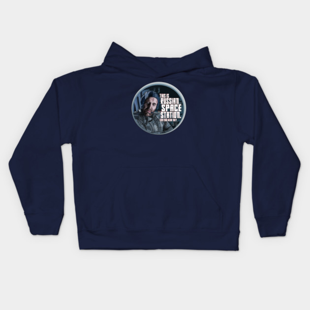 Armageddon: Russian Space Station Kids Hoodie by 51Deesigns