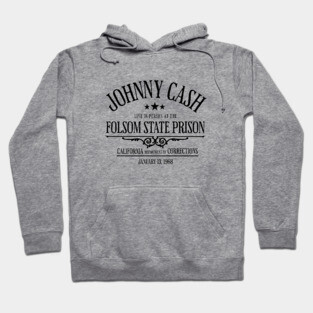 Johnny Cash Live at Folsom State Prison 1968 Hoodie