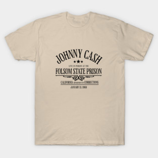 Johnny Cash Live at Folsom State Prison 1968 T-Shirt