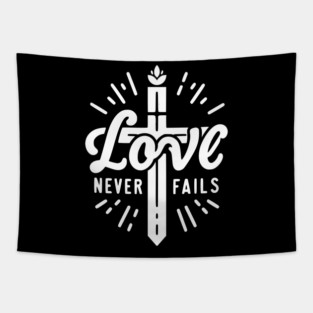 Love Never Fails Tapestry