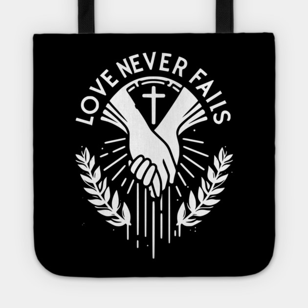 Love Never Fails Tote by Frank Ring
