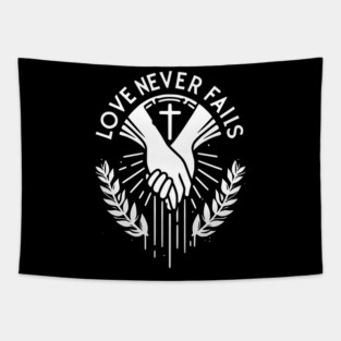 Love Never Fails Tapestry