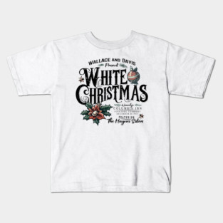 White Christmas Movie Tribute Christmas Distresses Print Kids T-Shirt