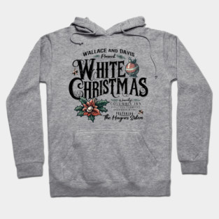 White Christmas Movie Tribute Christmas Distresses Print Hoodie
