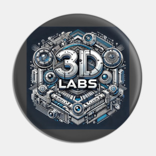 3D Labs Logo Pin