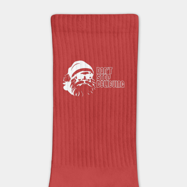 Don't Stop Believing Santa Claus by casualteesinc