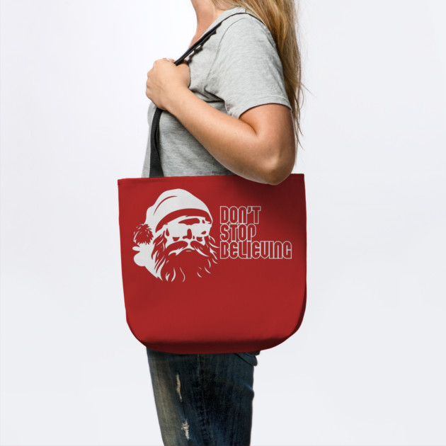 Don't Stop Believing Santa Claus by casualteesinc