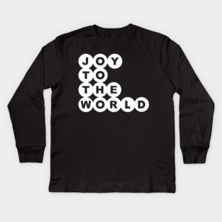 Joy To The World Christmas Alternate Kids Long Sleeve T-Shirt