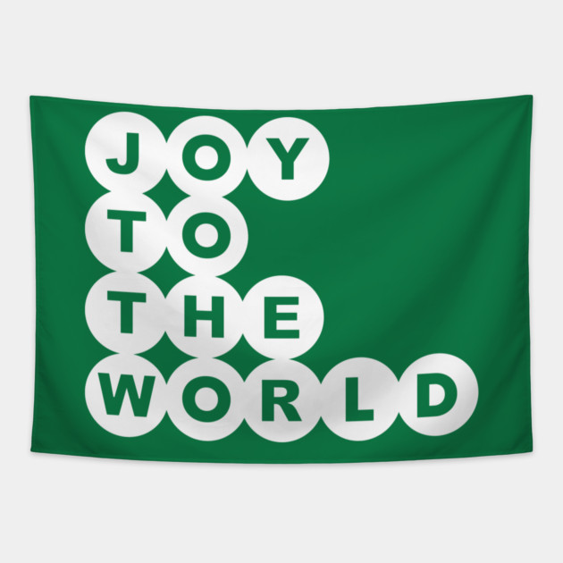 Joy To The World Christmas Alternate Tapestry by casualteesinc