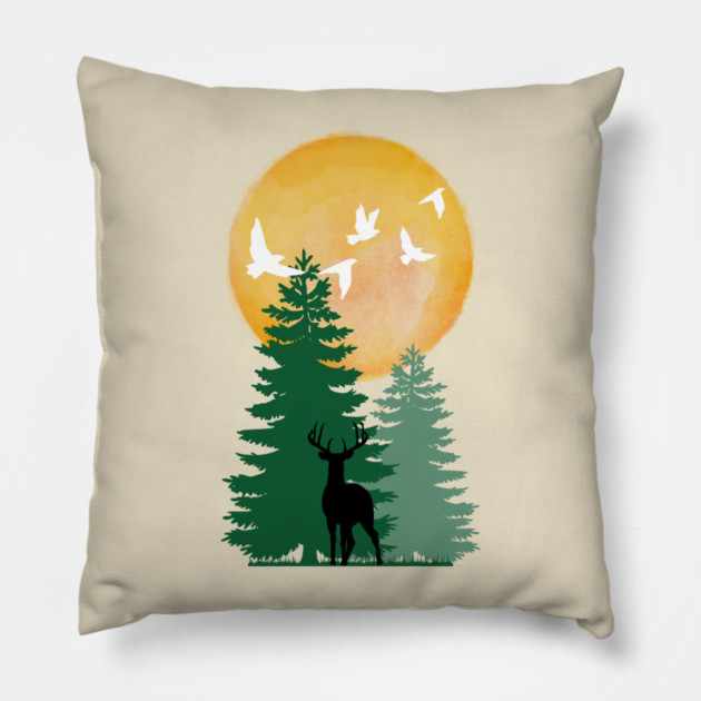 Nature's Serenity Pillow by casualteesinc