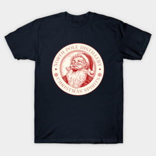 North Pole  Distillery Christmas Spirits T-Shirt