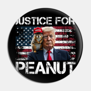 Justice For Peanut The Squirrel Tee - Peanut Squirrel Pin