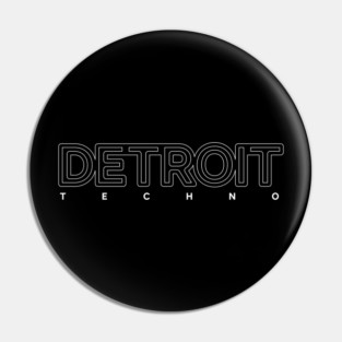 Detroit Techno Pin