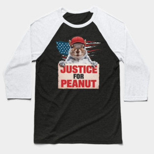 Justice For Peanut The Squirrel Tee - Peanut Squirrel Baseball T-Shirt