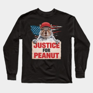 Justice For Peanut The Squirrel Tee - Peanut Squirrel Long Sleeve T-Shirt