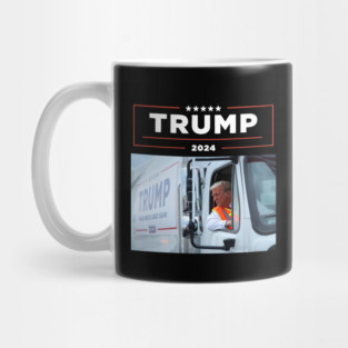 Garbage For Trump Donald Trump Rides In Garbage Truck Mug