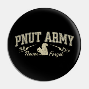 Peanut the Squirrel Never Forget PNut Pin