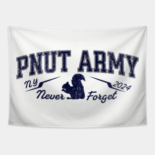 Peanut the Squirrel Never Forget PNut Tapestry