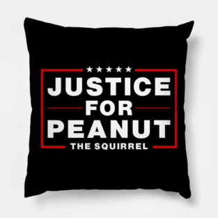 Justice For Peanut The Squirrel Pillow