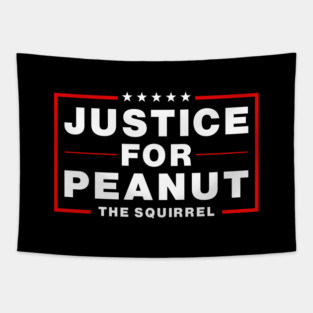 Justice For Peanut The Squirrel Tapestry