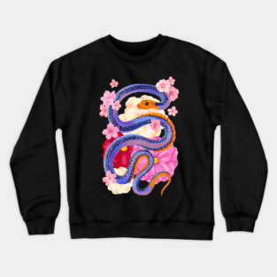 Year of the Snake: Blue Coral Crewneck Sweatshirt