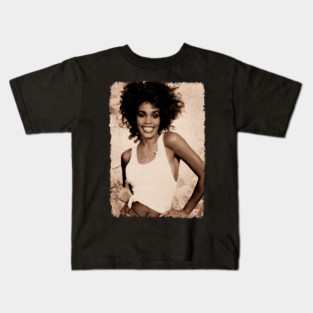 Whitney Houston 80s 90s // Vintage Retro Style Kids T-Shirt